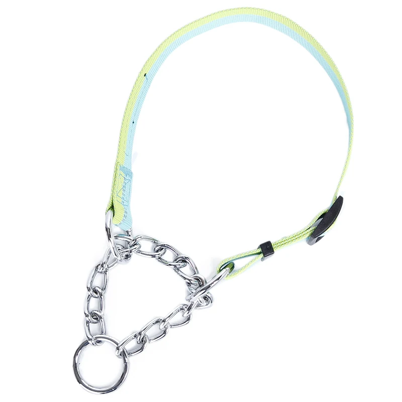 

Bicolour Reflective Small Dog Collars Strength Nylon Webbing Pet Chain Collar Dog Collar Personalized