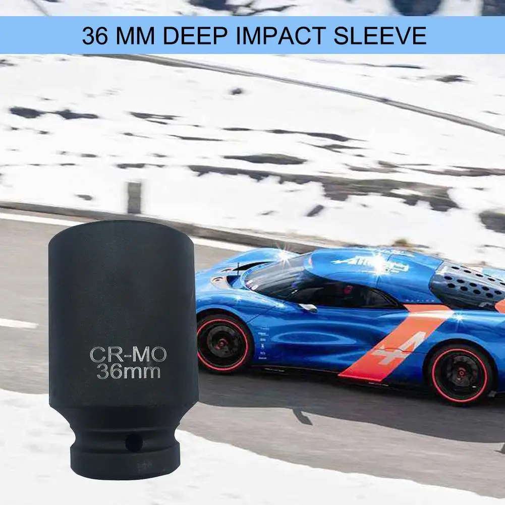 

Car Durable Use Deep Impact 12 Bevel Multipurpose Nut Socket Drive Shafts Deep Socket Insert 36MM For Most Cars Auto