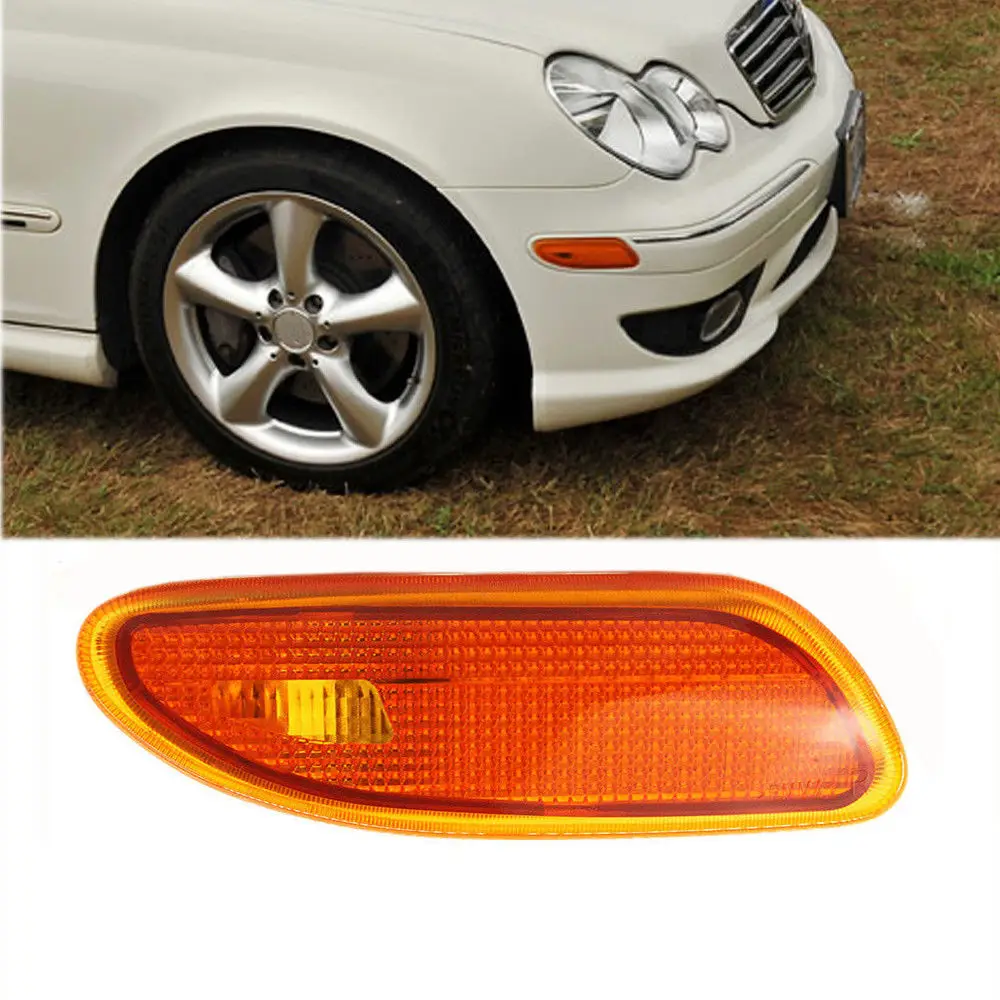 

For Mercedes-Benz W203 C-Class Left Right Marker Light in Bumper Turn Signal Lamp