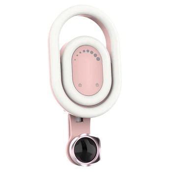 

Mobile Phone Camera Lens with Beauty Fill Light Live Selfie Tender Skinny Face Wide-Angle External Phone Lens