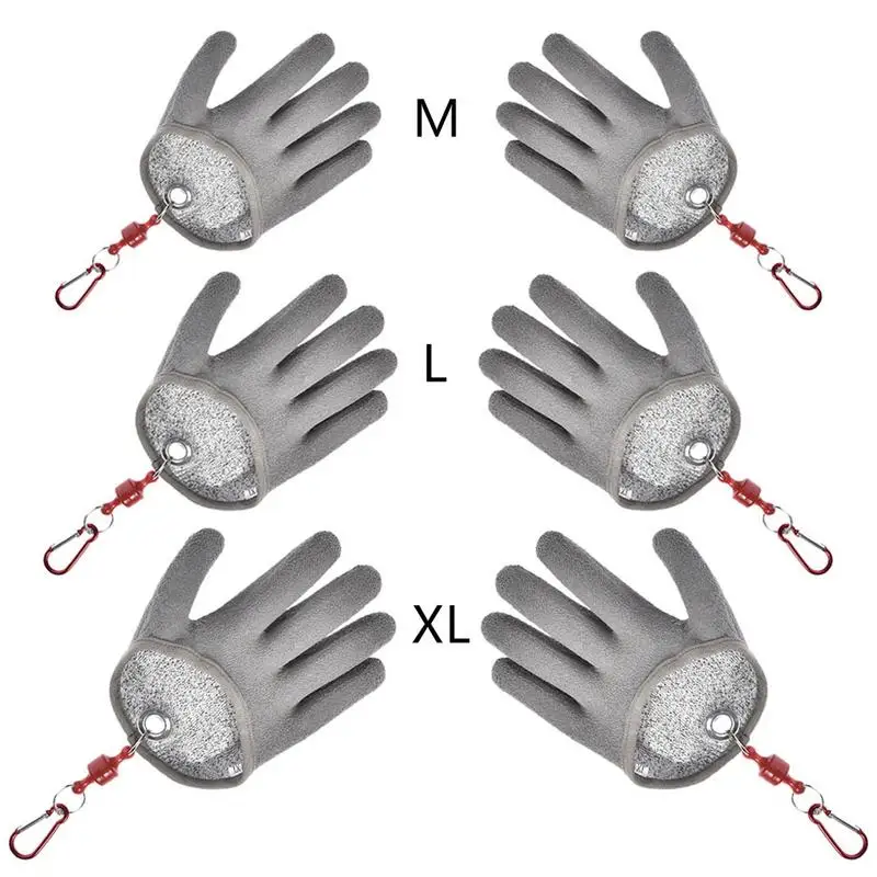 1 шт., перчатки для ловли рыбы, противоскользящие, водонепроницаемые, PE, нейлоновые, перчатки для рыбалки, анти-порезные, перчатки для укуса, рыболовные инструменты