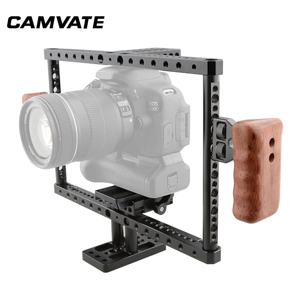 Камера CAMVATE DSLR клетка рукоятка комплект универсальный для 60D 70D 80D GH5 a7II