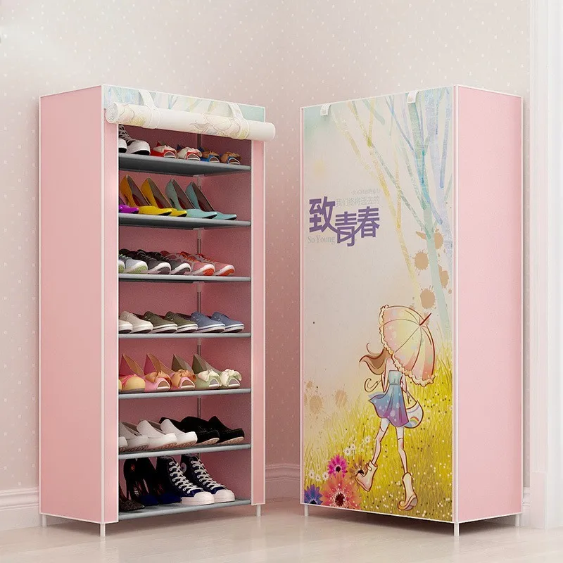 Multi-layer Waterproof Metal Shoe Cabinet Organizer Storage Bench Minimalist Shoebox Living Room Furniture Stand For Footwear