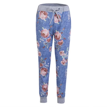 

2019 Women Casual Jogger Harem Sport Long Pants Baggy Floral Trousers Sweatpants