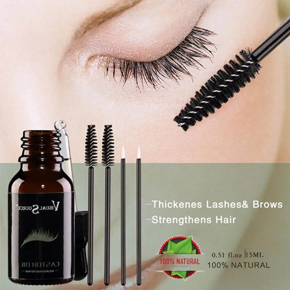 

BellyLady 15ML Hair Essential Oil Natural Castor Oil Eyelashes Eyebrow Growth Prevent Skin Aging Castor Organic Oil