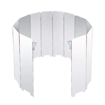 

Camping Stove Windscreen 12 Plates Ultralight Folding Camp Stove Windscreen Portable Camping Stove Windshield Use Alcohol Stov