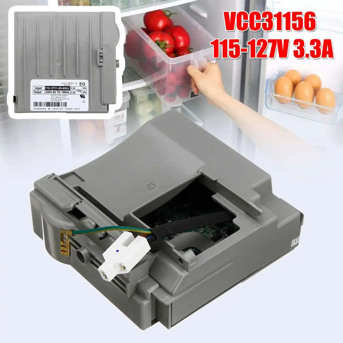 

VCC3 1156 115-127V 3.3A Refrigerator Inverter Board Kit With Holes For Haier Fridge VCC31156 0193525189