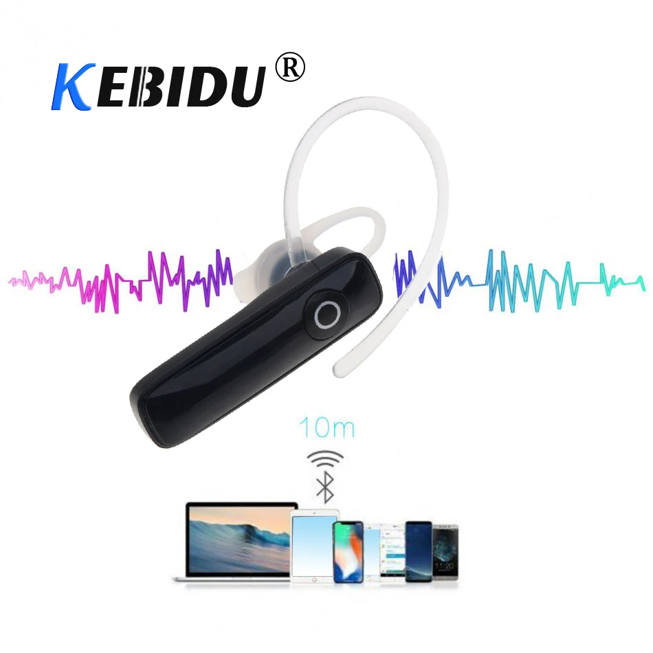 

KEBIDU Wireless Stereo Headset Bluetooth 4.0 Earphone Headphone Mini Handfree Earhook Earphone Universal For All Smart Phone