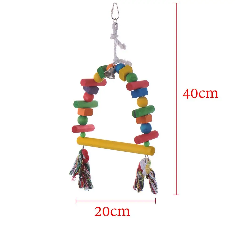 Попугай твердый деревянный стенд игрушки нашест для птиц скалолазание обучение снятие стресса игрушки элементы для птичьей клетки Новое поступление