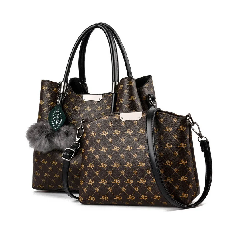 

2019 New Sale Bolsos Mujer Women Leather Handbag Shoulder Crossbody Messenger Composite Bags Tote Bag Ladies For Luxury Bolsas