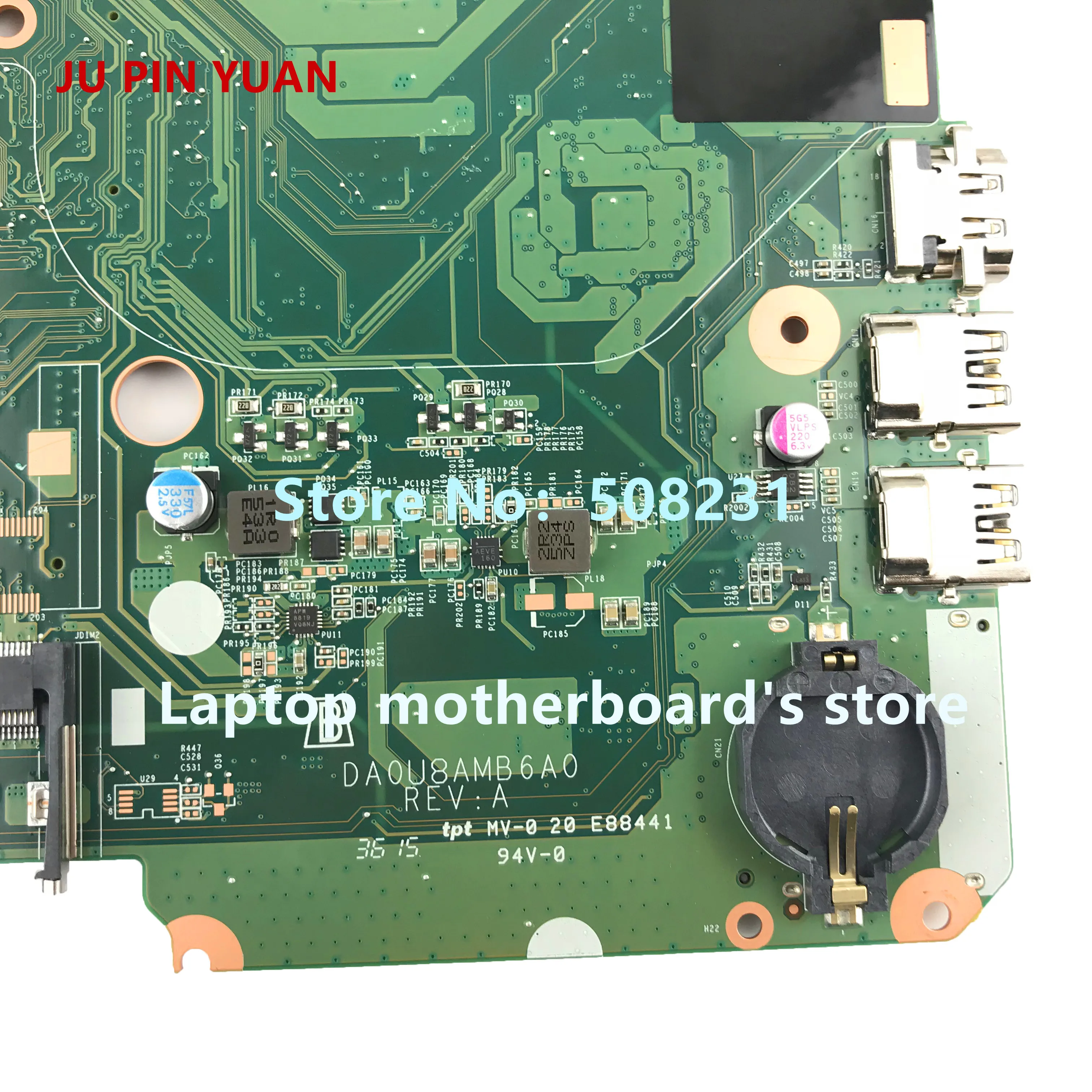 HAOSHIDENG 828164 601 001 DA0U8AMB6A0 плата для hp Pavilion 15 F F289NR Материнская ноутбука CelN2840 полностью
