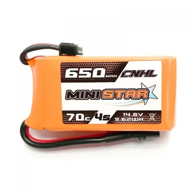 CNHL MiniStar 650 мА/ч, 14,8 V 4S 70C Lipo Батарея XT30U разъем для 3 дюймов FPV Дрон Квадрокоптер с дистанционным управлением с видом от первого лица