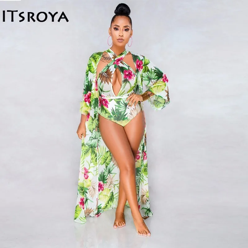 

Q210 Cross Border European Suit-dress 2019 Summer Sexy Bikini Swimwear Twinset Fashion Suit-dress Suit