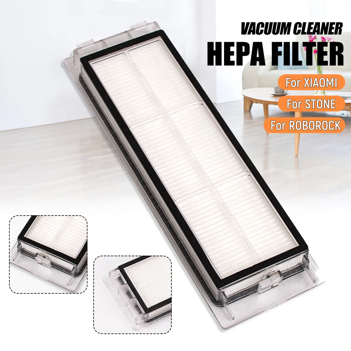 1Pcs Suitable for Robotic Vacuum Cleaner robotic parts Pack HEPA Filter for xiaomi mi Robot