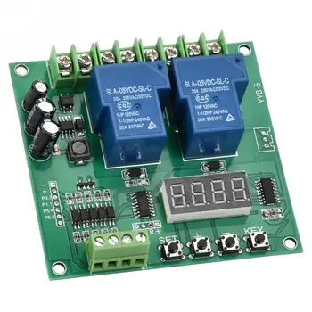

YYB-5 12v 24v Motor Forward / Reverse Control Board Two Relay Delay Timing Cycle Module
