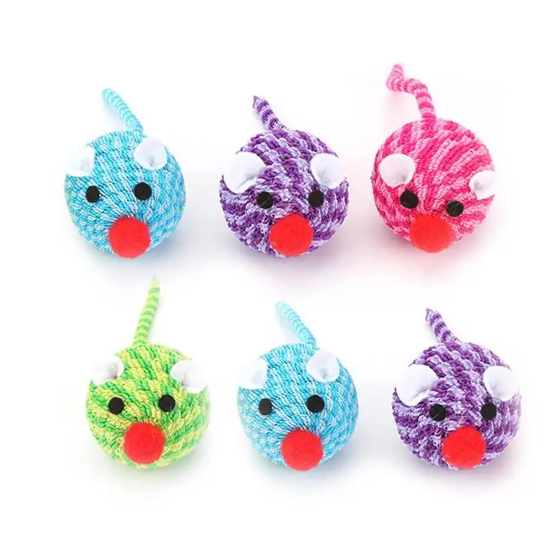 Multicolor Mice Pet Cat Small Simulated Mouse Chew Interactive Playing