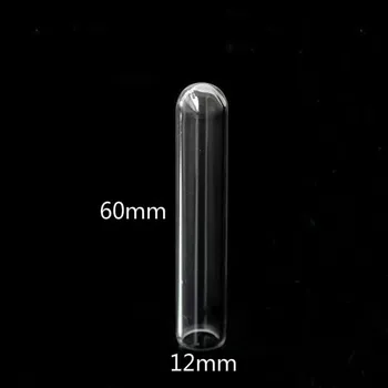 

100pcs/lot 60x12mm clear tube bell shape glass globes locket pendant glass bottle vial pendant jewelry findings glass jars decor