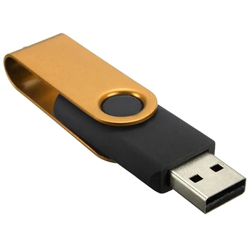 

32GB Gold Swivel Fold USB 2.0 Flash Memory Drive Stick Storage Thumb Pen U Disk