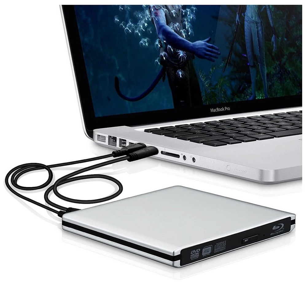 Алюминиевый USB 3 0 DVD/cd плеер серебристый|CD-плееры| |