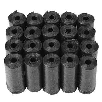 

20 Rolls/Pack Dog Poop Bag Trash Black Garbage Bags For Cat Pets Waste Collection Premium Trash Bag Outdoor Cleaning Supplies