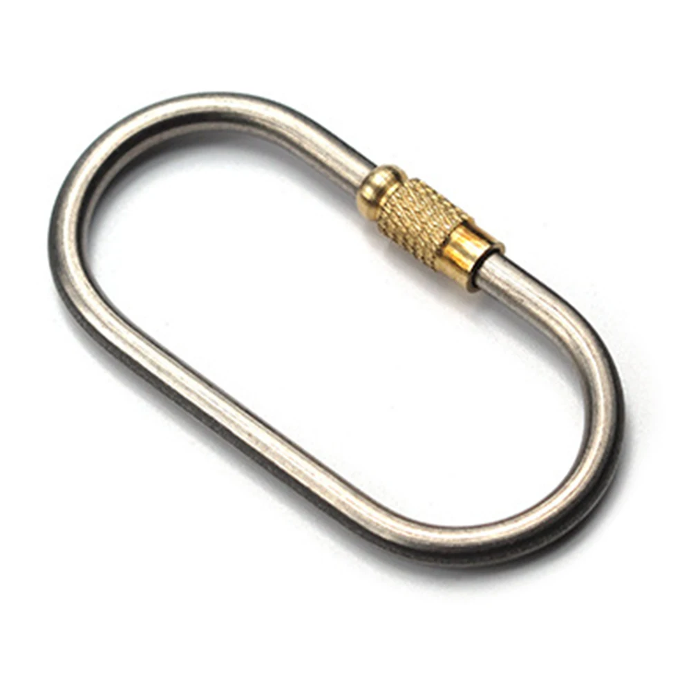 Catena Portachiavi Leggera KEY RING - 52cm Nero Metallico Per Chiavi E Oggetti