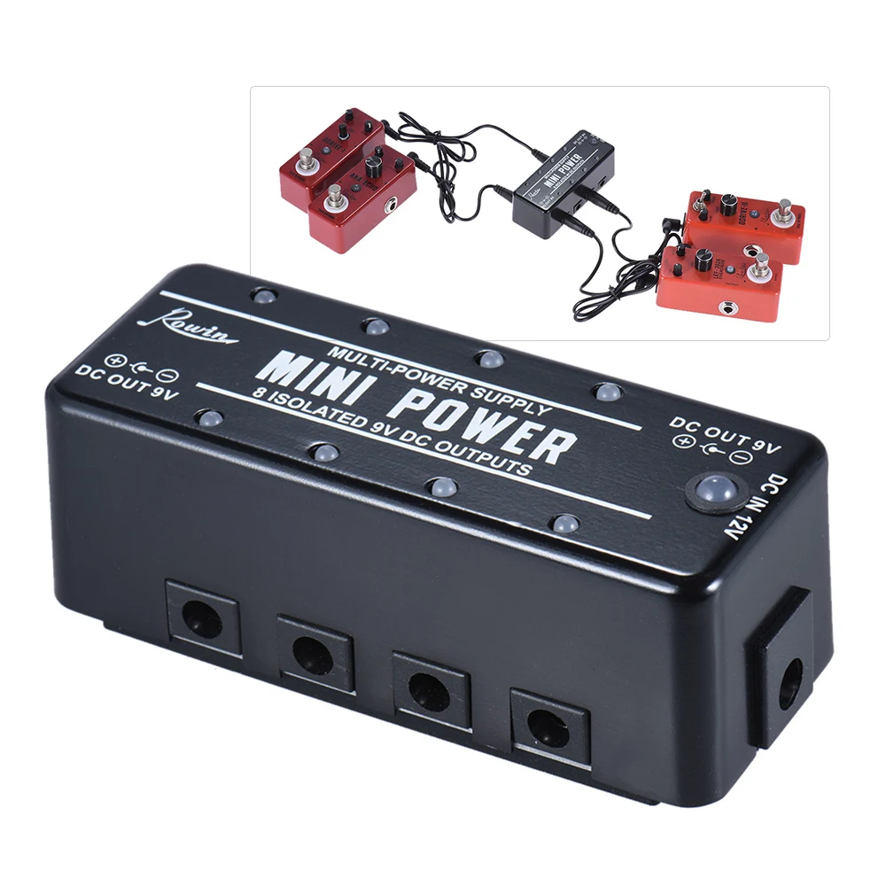 Rowin LEF 329 гитарный эффект мини источник питания 8 изолированных 9 В DC выходов