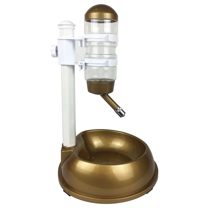 

1pc Dog Cat Food Bowl Water Dispenser Stand Feeder Bottle Plastic Dog Cat Drinking Fountain Food Dish Pet Supplies 500ml