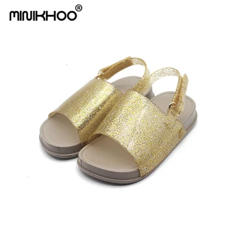 

Mini Melissa Brazil Girls Jelly Sandals 2019 Children Beach Sandals Melissa Princess Shoes Jelly Sandals Breathable 14cm-16.5cm