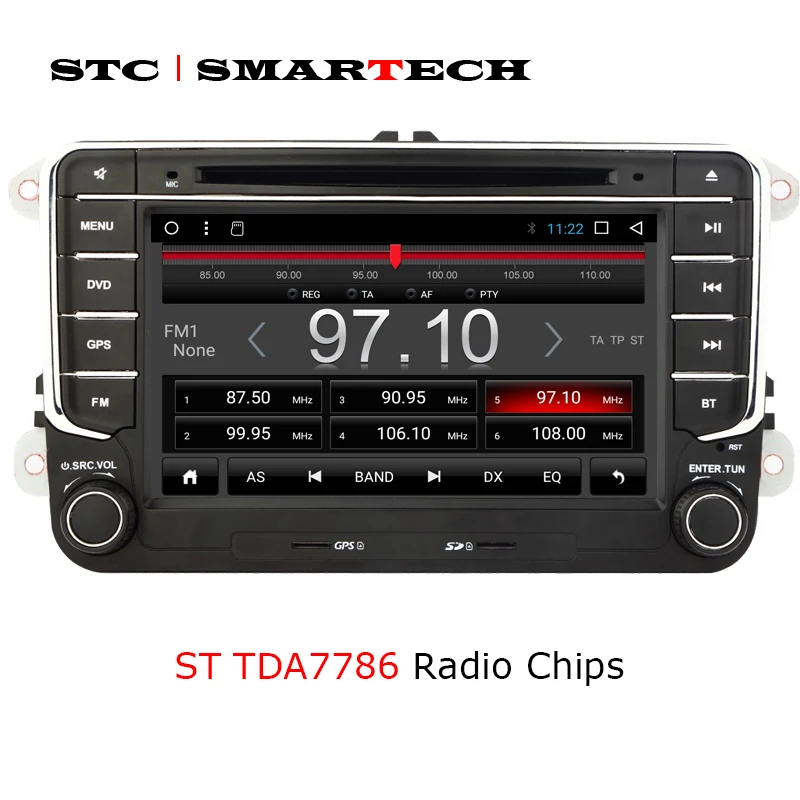 Дешево SMARTECH 2din 2G ram Android автомобильный мультимедийный плеер Автомобильная стерео радио система для VW Volkswagen Passat POLO GOLF Jetta с CAN BUS