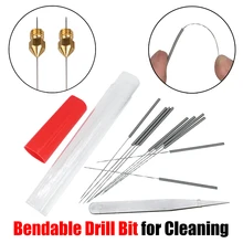 Free Shipping 3D Printer Parts extruder Nozzle Cleaning tool 10pcs Bendable Drill Bit for Cleaning 0.2mm 0.3mm 0.4mm Hotend цена Free Shipping 3D Printer Parts extruder Nozzle Cleaning tool 10pcs Bendable Drill Bit for Cleaning 0.2mm 0.3mm 0.4mm Hotend цены онлайн