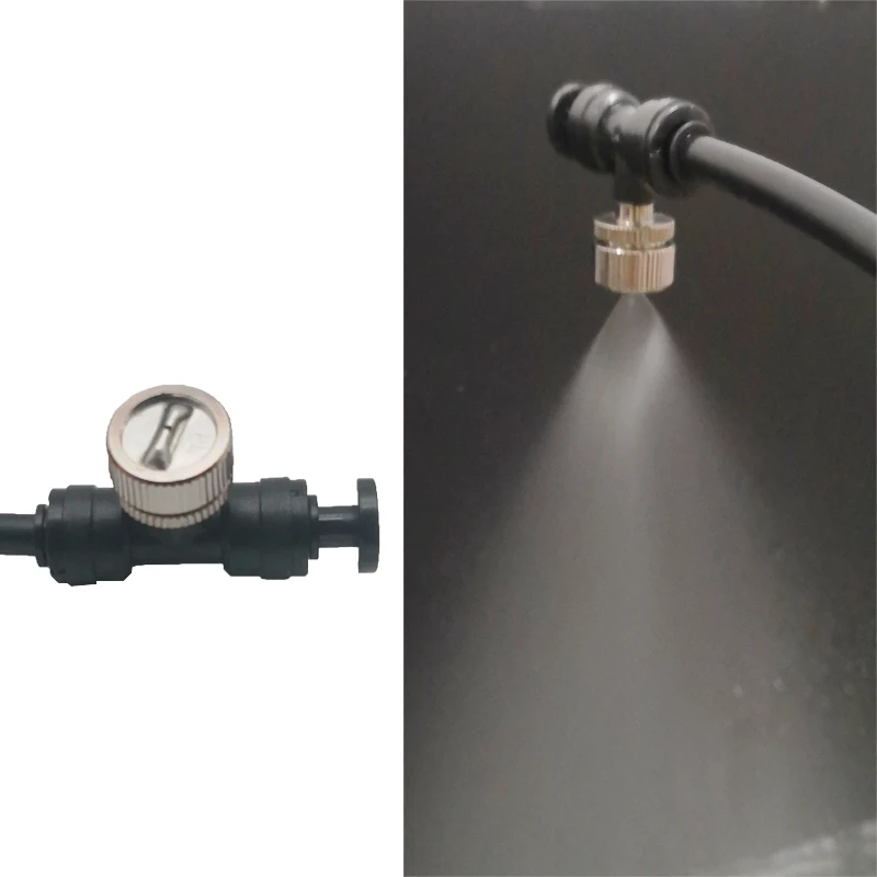 

F285 High Pressure Mist Brass Nozzle Fan-shaped Fogger Nozzle Big Spray Angle 110-120degree Mist Nozzle UNC10-24