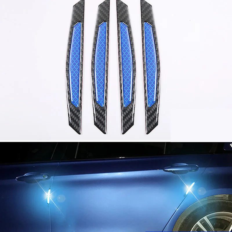 

2* Multi-function Car Styling Reflective Stick Protector Bumper for Car Door Universal Safety Warning Tape Red Blue Yellow White