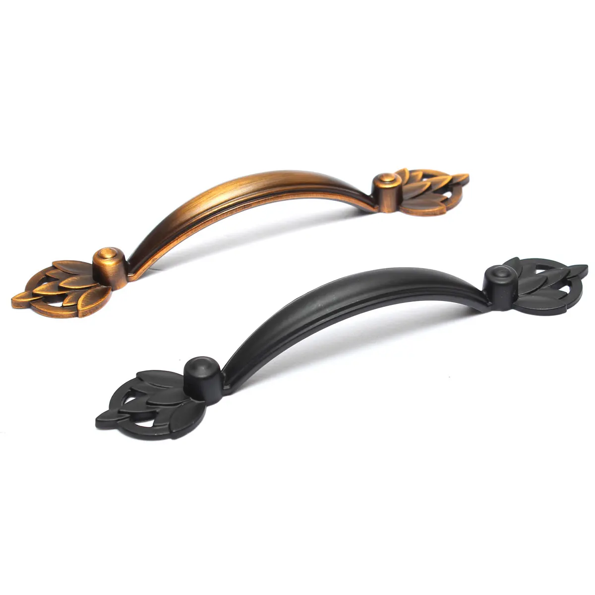 Classic Antique Black Furniture Hardware Handle Pull Knobs Kitchen Cabinets Small Door Drawer Wardrobe Cupboard Dresser Handles