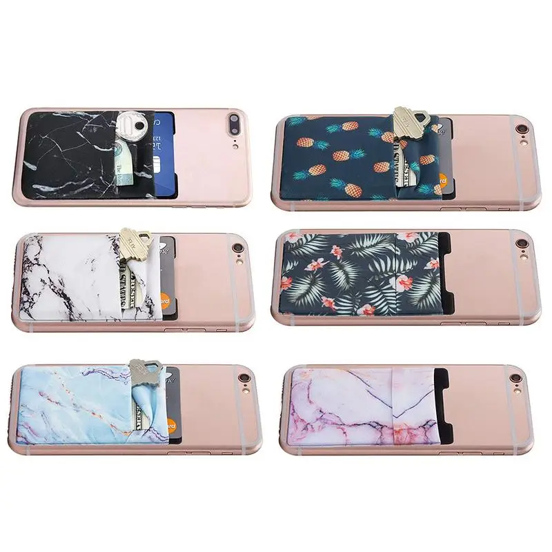 

2PCS Phone Card Holder ID Credit Card Wallet Phone Case For IPhone Android All Smartphones Mickey Mouse Case For Iphone
