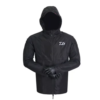 

DAIWA Winter Outdoors Fishing Clothes With Hood Breathable Warm Waterproof Light Male Sprots Black Jacket