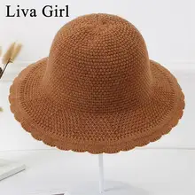 Женская вязаная Панама шапки женские теплые крючки для вязания шерстью Fedora Рыбацкая шапка s модная однотонная Складная шапка зимняя уличная защищающая от ветра шапка