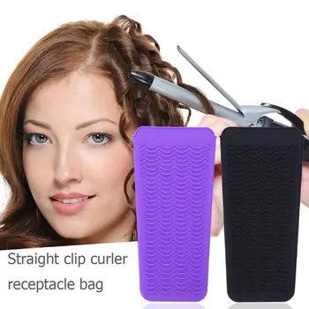 

Professional Anti-scalding Mat Non-slip Heat Resistant Mat Storage Pouch Hair Straightener Curler Pad Bags