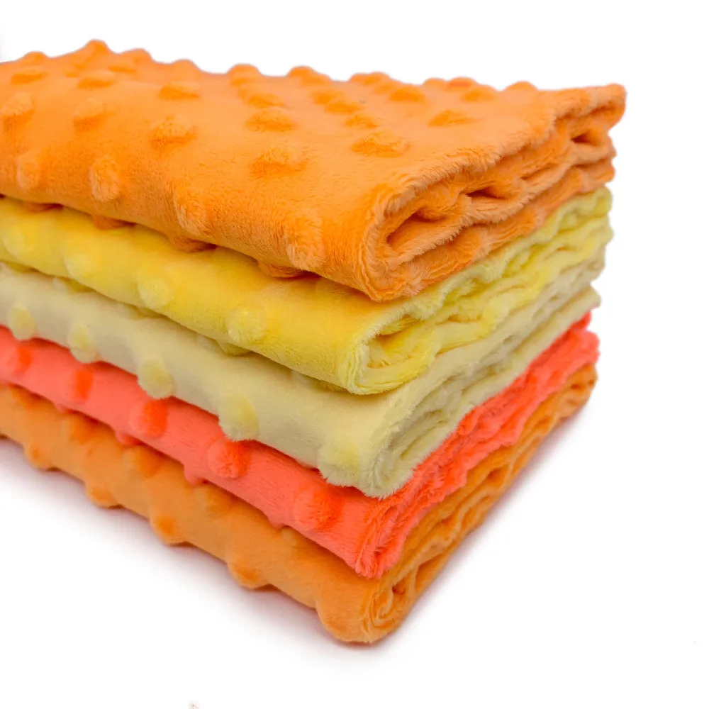 5 шт./лот детское одеяло Minky Dot 45x45 см Экологичная Высококачественная Бархатная