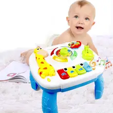 RCtown раннего образования обучающая игрушка с подсветкой Музыка Жираф дизайн подарок Хлопушка Классические игрушки для детская забавная игрушка