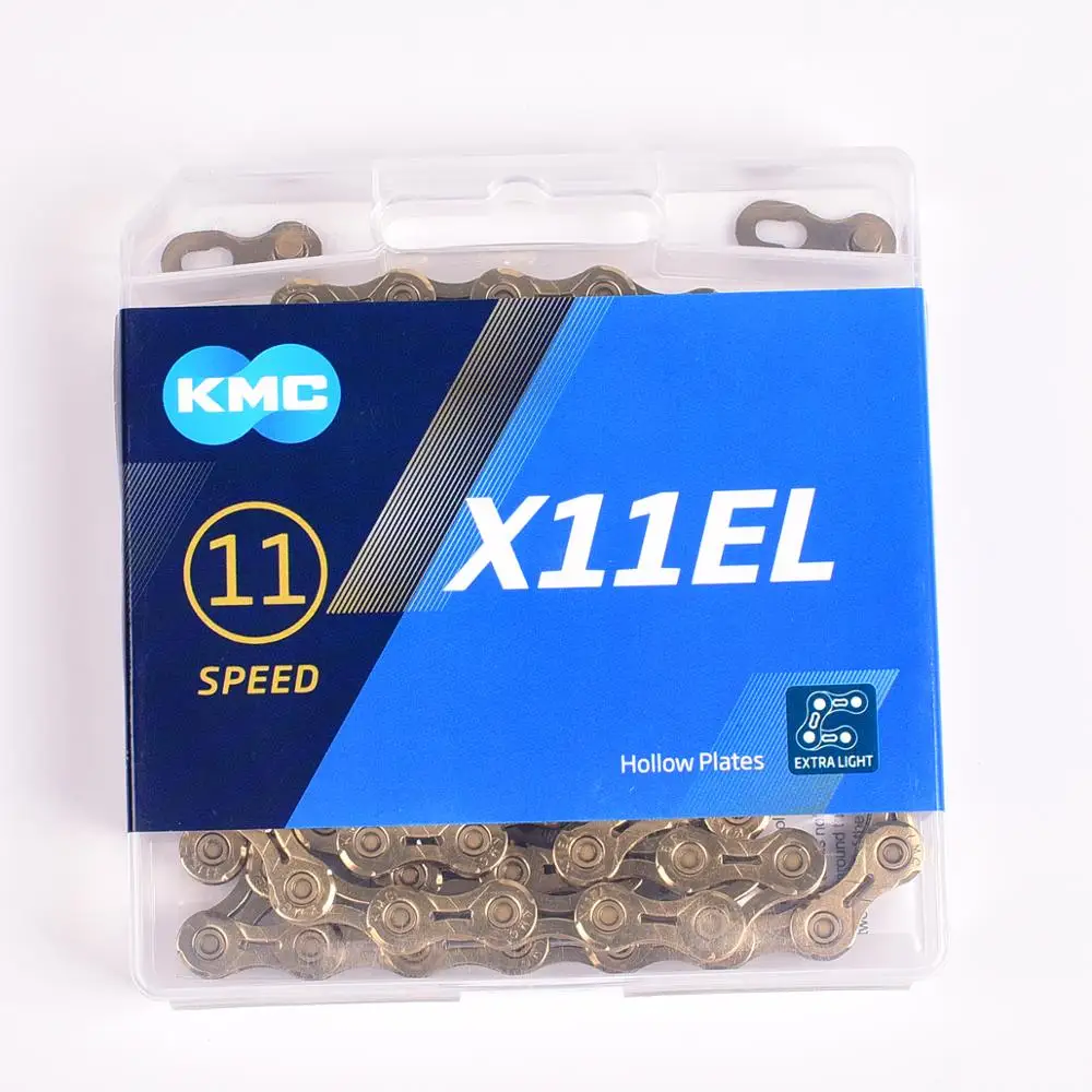 Цепь KMC 6 7 8 9 10 11 скорость X11EL X10 X11 с титановым золотом и серебром для mtb дорожного