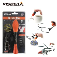 Visbella 12 г большая сумка с 8 г Многооборотная бутылка жидкий пластик жидкий клей 5 секунд Fix UV легкий клей быстро уплотнение и ремонт
