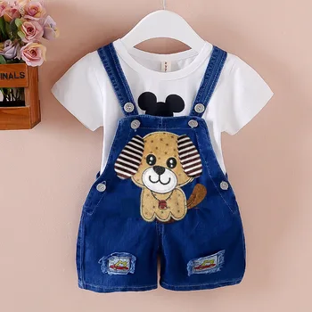 Boys Shorts Baby Summer Pants Baby Boys Overalls 1-3 Years Kids Trousers Children Jeans Girl Summer Trousers Boy One-pieces 4