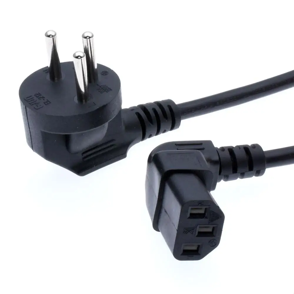 

Isreal SI32 Power cord Up angled IEC320 C13,100cm, H05VV-F 3G 0.75mm ,SII standard Type H power line cables.
