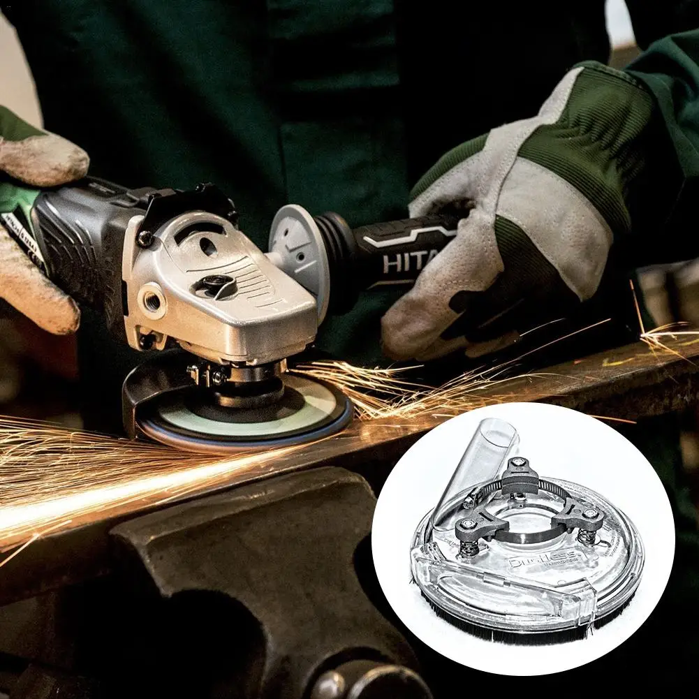 

4"/ 5" Angle Grinder Dust Shroud Kit Dry Grinding Dust Cover For Hand Grinder Power Tool Accessories