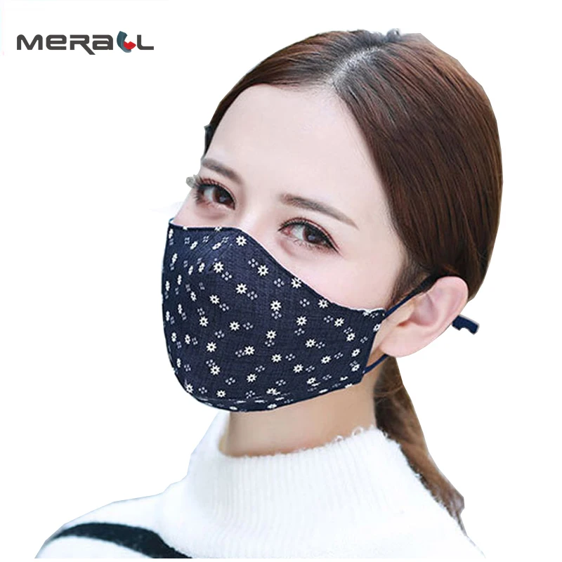 

Fashion Face Mouth Mask Anti Dust Mask Filter Windproof Mouth-muffle Bacteria Proof Flu Face Masks Care Reusable