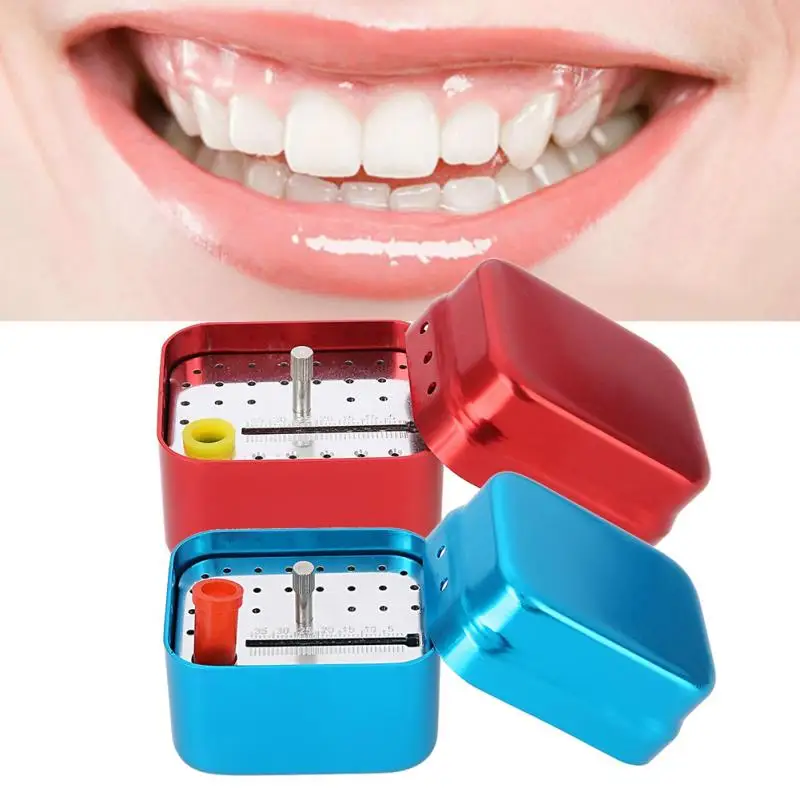 

2Colors 30 Holes Dental Disinfection Box Autoclave Sterilizer Root Canal File Oral Care Tools bc
