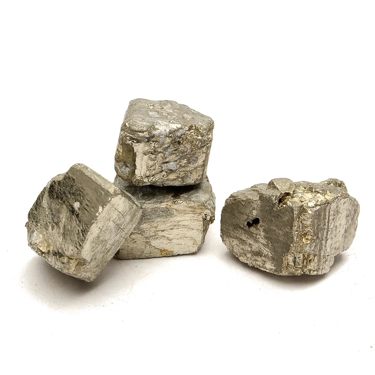 

Energy Rock Mineral Golden Iron Pyrite Cubic Crystal Stone Decorative Aquarium Flower Pot for Fish Tank Planting DIY Crafts