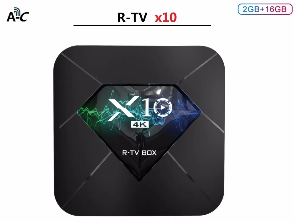 

10pcs X10 Smart Android 7.1 TV BOX Amlogic S905W Quad Core RTV MX10 2G 16G 3D 4K 2.4GHz WIFI USB2.0 Set Top Box Media PK tx3