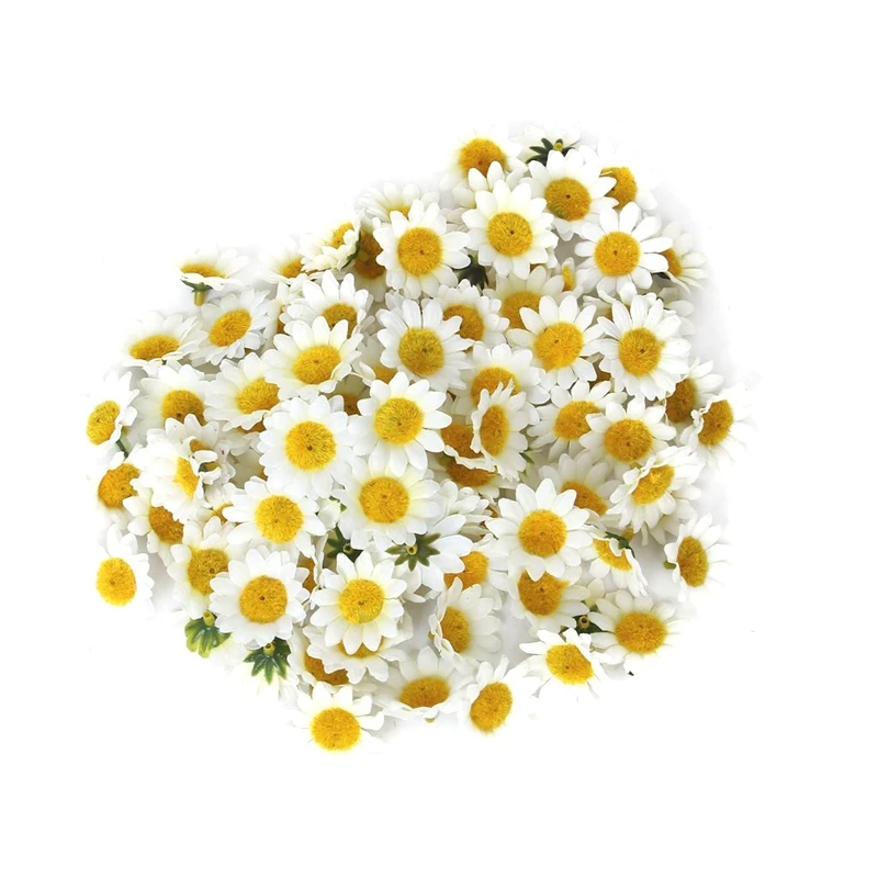 

Approx 100pcs Artificial Gerbera Daisy Flowers Heads for DIY Wedding Party