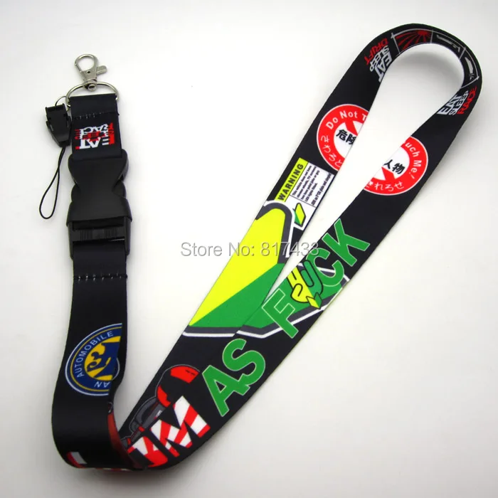 

JDM lanyard Key/Phone w/ iLL Fresh As Fck Domo Shocker etc keychain key ring ST Car Neck Cell Phone Strap key chain Racing